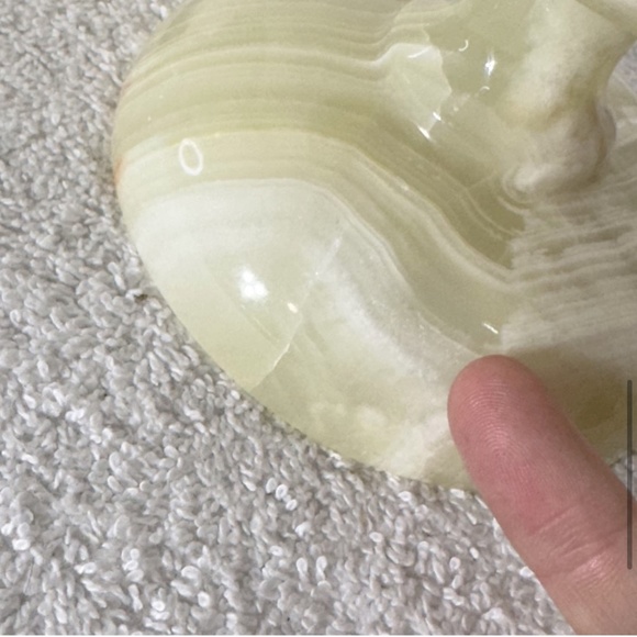 Vintage Yellow Onyx Candlestick Holders X2 - Picture 8 of 16